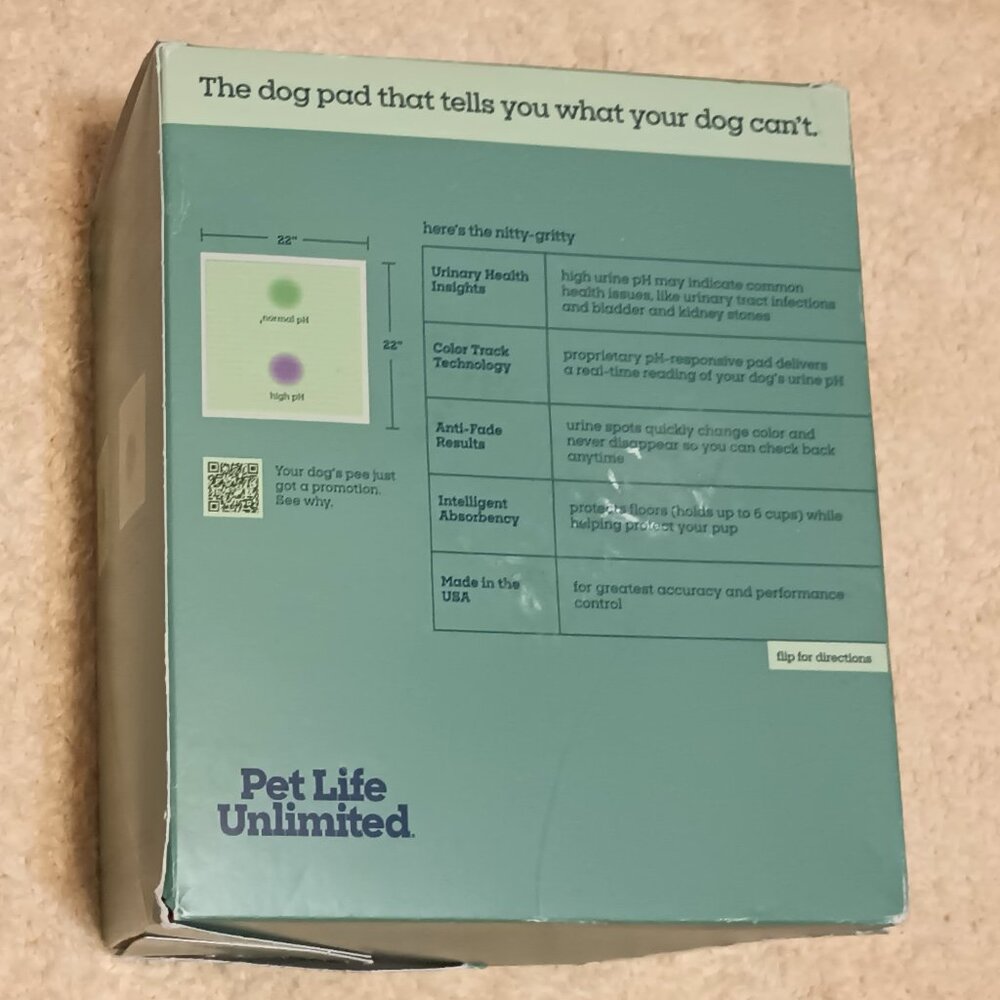 Pet Life Unlimited Health Tracker 20 Unscented Dog Pee Pads, Large: 22" x 22" - Picture 14 of 16